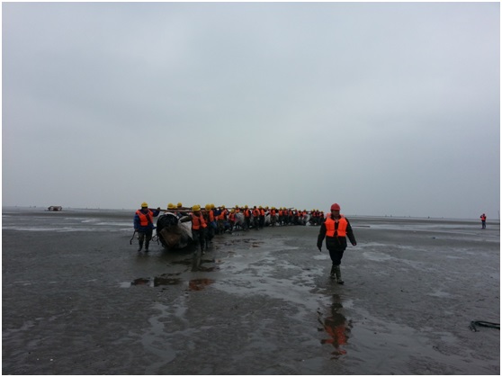 通(tōng)州灣項目如(rú)期複工(gōng)，現(xiàn)場(chǎng)士氣高(gāo)昂